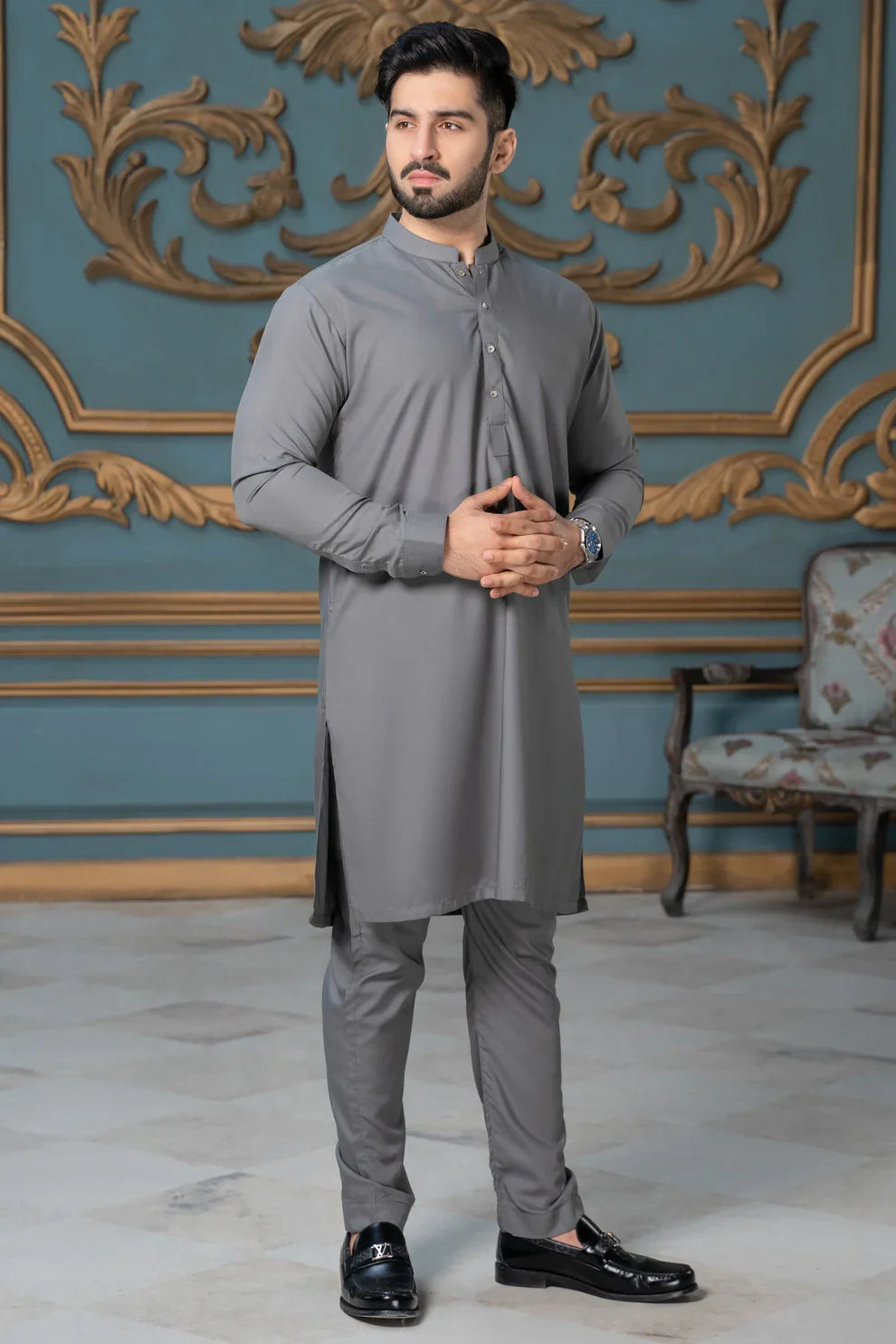 PREMIUM SILVER UNSTITCHED WASH & WEAR