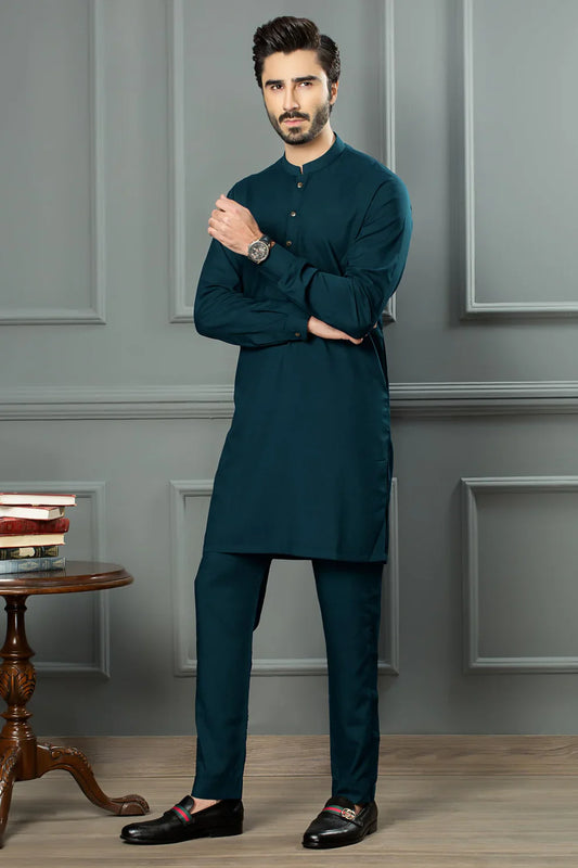 PREMIUM SEA GREEN UNSTITCHED WASH & WEAR
